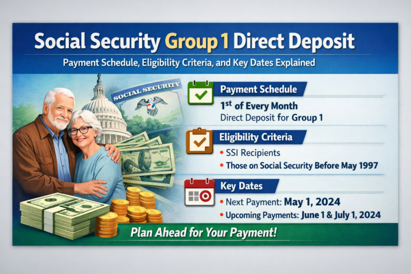 Social Security Group 1 Direct Deposit: Payment Schedule, Eligibility Criteria, and Key Dates Explained