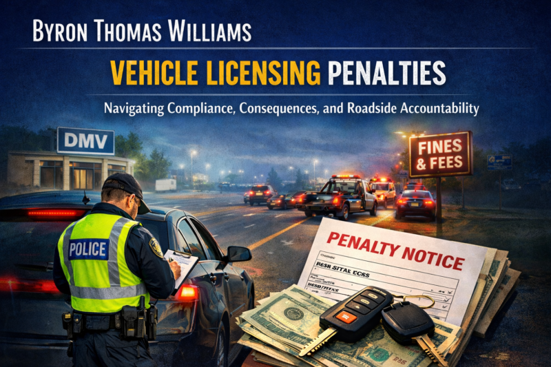 Byron Thomas Williams Vehicle Licensing Penalties: Navigating Compliance, Consequences, and Roadside Accountability