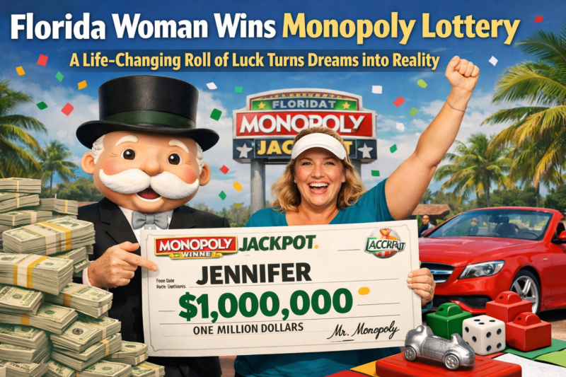 Florida Woman Wins Monopoly Lottery: A Life-Changing Roll of Luck Turns Dreams into Reality