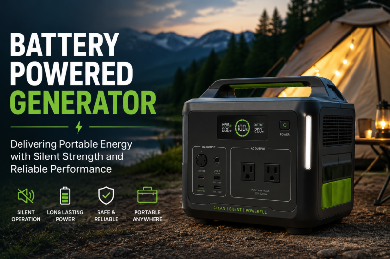 Battery Powered Generator: Delivering Portable Energy with Silent Strength and Reliable Performance