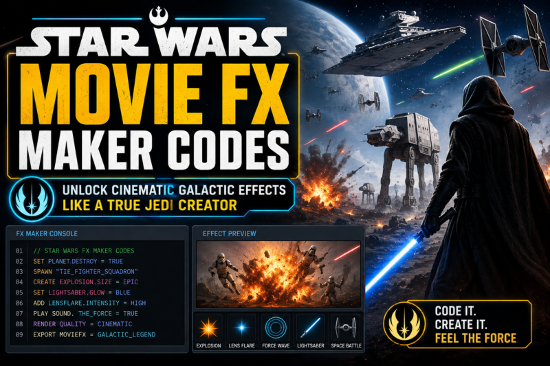 Star Wars Movie FX Maker Codes: Unlock Cinematic Galactic Effects Like a True Jedi Creator