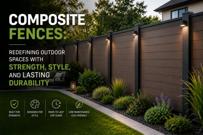Composite Fences: Redefining Outdoor Spaces with Strength, Style, and Lasting Durability