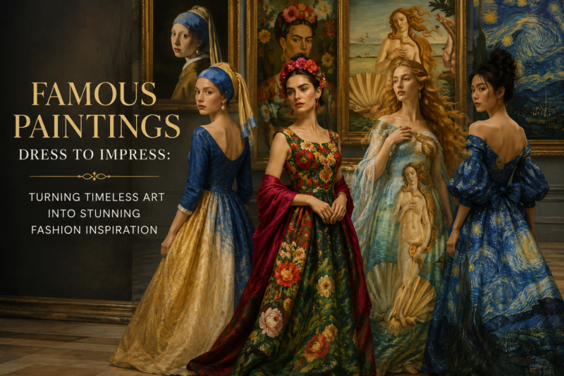 Famous Paintings Dress to Impress: Turning Timeless Art into Stunning Fashion Inspiration